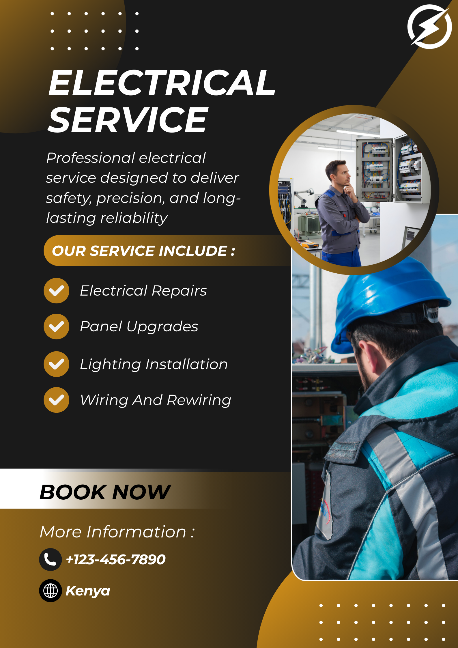 Canva Electrical Poster
